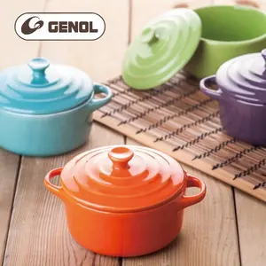 Vendita diretta della fabbrica di ceramica casseruola con maniglie