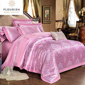 Flourish Personnaliser Luxe Queen King Sprei Draps En Coton Parure de lit Housse De Couette Coton Couette Parure de lit pour la maison - Product Image 5