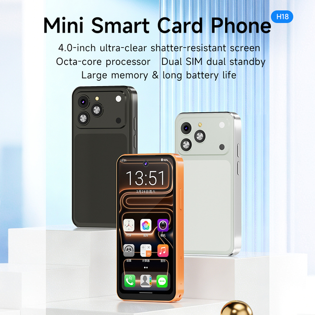 Mini 17 Smartphone 3G Android Mobile LED Display High-Capacity Pocket Size