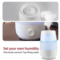 2.5L pp matériel humidificador lumière colorée humidificateur d'air électrique pour la maison de chambre