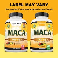 Maca-Wurzel-Kapseln 1900mg Gemischte Rote Schwarze Gelbe Maca 100% Rein Nicht-GVO Natürliche Libido- & Energie-Unterstützung für Männer & Frauen