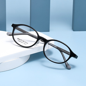 Lunettes de vue ovales pour femmes, monture optique, style élégant, Tr90, monture complète, anti-UV, AT68638 48-17-138 - Product Image 2