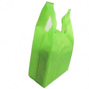 Sac de courses personnalisé en tissu non tissé pliable et réutilisable avec logo imprimé - Product Image 2