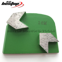 Disque abrasif de qualité supérieure pour le meulage du béton Lavina avec segments diamantés à double flèche