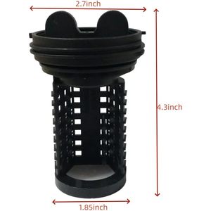 Filtre de pompe de vidange pour machine à laver Caoncctg 383EER2001A, en plastique noir durable, alimentation AC/DC, pour pièces d'appareils de lavage - Product Image 3