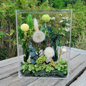 Vendita calda compleanno giorno di natale festa della mamma regalo di san valentino <span class=keywords><strong>amore</strong></span> <span class=keywords><strong>viola</strong></span> fiori conservati In scatola acrilica - Product Image 2