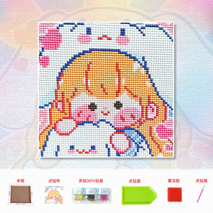 Jiangxing phim hoạt hình đáng yêu kuromi giai điệu cinnamoroll 5D DIY kim cương bức tranh vật liệu gói trang trí - Product Image 4