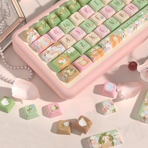 Tùy Chỉnh Anime Dễ Thương Bàn Phím Cơ Khí Keycaps Đặt Nhựa Gốm PBT Key Mũ Trong Suốt Trống Cherry XDA Cấu Hình Thấp Keycaps - Product Image 3