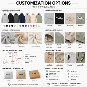 Men Oversized Drop Shoulder <b>Hoodie</b> Blank Plain Kangaroo Pocket Sweatshirt Custom Logo OEM ODM Casual Pullover Hooded Top - Product Image 2