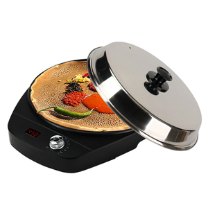 Machine à Injera Mitad 40 cm 1800 W, Plaque de cuisson antiadhésive en acier inoxydable 450 degrés, pour Mogogo Injera - Product Image 1