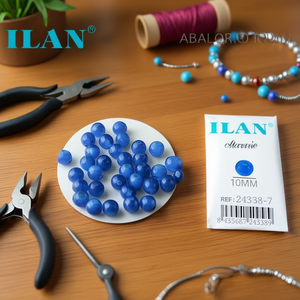 Ilan Abalorio Perline Blu da 10 mm per la Creazione di Gioielli - Product Image 3