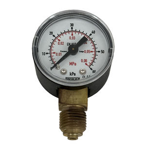 מד לחץ צינור בורדון דגם 111.10 ו-111.12 מארז פלסטיק ABS או פלדה צבועה סדרה סטנדרטית - התקנה תחתונה - Product Image 1