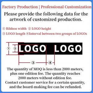 Premium Jacquard Elastic Band Custom Logo Nylon Imprint Design for Underwear Waistband Factory Custom Logo Jacquard Elastic Band - Product Image 5