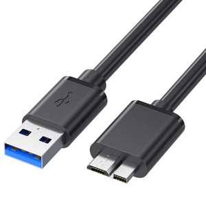 สายดาต้า USB 3.0 a to Micro Male ความเร็วสูง สำหรับกล่องใส่ฮาร์ดดิสก์ วัสดุ ABS 2-4 พอร์ต เชื่อมต่อคอมพิวเตอร์ - Product Image 1