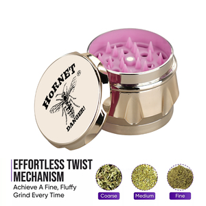 Hornet 4-Piece Plastic <b>Herb</b> <b>Grinder</b> 55mm Round Manual Crusher Waterproof Smoke Mill HP032 - Product Image 5