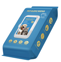 20 pièces/paquet 23x25cm Gants et lingettes durables pour le nettoyage en profondeur des animaux domestiques pour chats, chiens, petits animaux