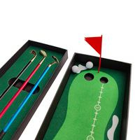 Mini Golf Gift Set Stylo Cadeaux 3 Stylos À Bille En Métal Mini Terrain De Golf De Bureau 2 Mini Balles 1 Drapeau Stylos De Golf Promotionnels
