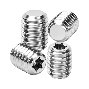 Tornillo de fijación de extremo plano con ranura de ciruela de acero inoxidable SUS304 de alta calidad, con rosca de precisión, resistente al desgaste y a la corrosión. - Product Image 1