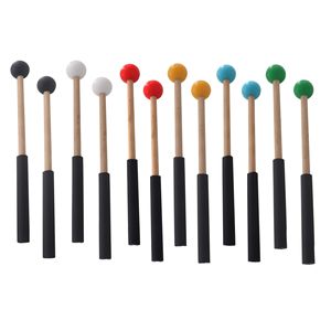Maillets de tambour creux avec support, maillets de marimba, marteaux de <span class=keywords><strong>xylophone</strong></span> en bois avec poignée, baguettes de percussion Orff - Product Image 4