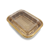 Récipient en plastique jetable en or JY-810 Boîte à sushi Emballage à emporter Boîte de rangement des aliments