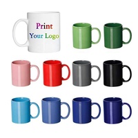 Tasse à café en céramique, vente en gros, mignon, intelligent, Sublimation, vierge, imprimé, coffret cadeau, tasse avec Logo, tasse personnalisable
