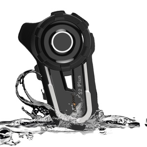 Euro S2 cộng với thế hệ thứ hai chip <span class=keywords><strong>BT</strong></span> xe máy xe máy Mũ bảo hiểm <span class=keywords><strong>intercom</strong></span> tai nghe với FM Đài phát thanh - Product Image 1