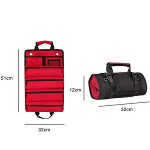 Custom Professional PortableWaterproof Durable Plumber Technician Mechanics <b>Tool</b> Storage <b>Bags</b> Rolling Roll up Canvas <b>Tool</b> <b>Bag</b> - Product Image 5