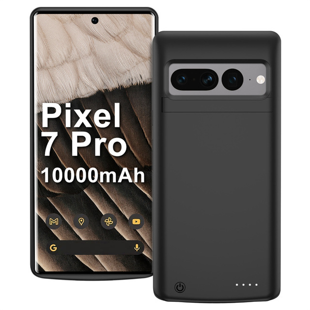 2024 New 10000mAh Power Bank Phone Cover for Google Pixel 6 7 8 Pro with Bracket Style Battery Phone Case