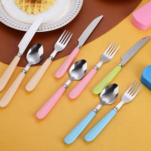 Stainless Steel Portable Cutlery Set Portugal Three-piece Spoon Fork Knife Student Outdoor <b>Gift</b> Set - Product Image 4