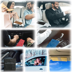 Estuche <span class=keywords><strong>de</strong></span> Piel Sintética para Documentos del Automóvil, Organizador <span class=keywords><strong>de</strong></span> Documentos para la Guantera del Vehículo, Porta Tarjetas <span class=keywords><strong>de</strong></span> <span class=keywords><strong>Seguro</strong></span> y Registro - Product Image 6