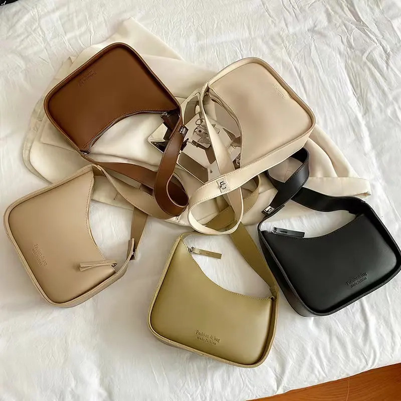 New Fashion Women High Quality Small Handbags China Wholesale PU Ladies Shoulder Bag Zipper Satchels Handbag for Ladies