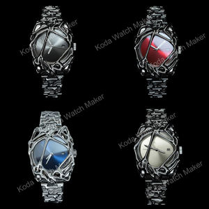 Montres pour hommes de haute qualité personnalisées, forme unique, acier inoxydable, mouvement japonais, style simple, résistantes à l'eau, montre de sport, boîte - Product Image 6