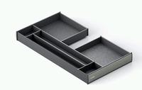 Organisateur de tiroir en U moderne avec séparateurs, plateau de rangement coulissant multifonction écologique pour armoires de cuisine