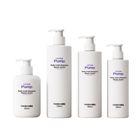 Envases de Plástico PET Vacíos de 300ml, 400ml y 500ml, Cilíndricos, para Champú, Gel de Ducha, Acondicionador, Jabón Corporal y Loción, con Bomba Dosificadora