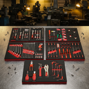 Juego Completo de Herramientas Manuales para Reparación de Automóviles, 420 Piezas, Juego de Llaves de Tubo de Acero al Carbono para Taller o Garaje, Sin Carro de Herramientas Incluido - Product Image 1