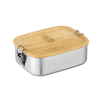 Boîte à bento isotherme double paroi en acier inoxydable INOXICON 1400/1900ml, anti-fuite, avec design chauffable pour le camping et la cuisine
