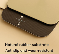 Esterilla de yoga ovalada ecológica, esterilla de goma PU con curva ovalada personalizada con agarre estupendo, esterilla de yoga para ejercicio