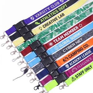 Muestras gratuitas de fábrica: Cordones personalizados con logo, cordones de poliéster satinado en blanco para sublimación, correas para el cuello personalizadas. - Product Image 1