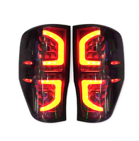 Gaya baru asap hitam lampu belakang LED mobil lampu belakang untuk RANGER Raptor T6 T7 PX MK1 MK2 Wildtrak T8 2015 2016 2017 2018