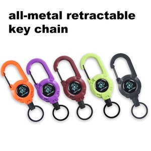 Deyi 6890 Nhiệm Vụ Nặng Nề Kính Thiên Văn Khóa Logo Tùy Chỉnh ID Huy Hiệu Reel Dây Thép Carabiner Đa Chức Năng Huy Hiệu Chủ Sở Hữu Phụ Kiện - Product Image 2