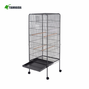 Pet papağan ev kafesleri kuş yetiştiriciliği için Metal büyük boy büyük kuş kafesleri - Product Image 2