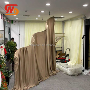 Toile de fond en tissu marron sur mesure, lisse et élégante, pour la décoration de scène de mariage - Product Image 2