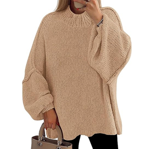 Maglioncino girocollo invernale a maniche lunghe lavorato a <span class=keywords><strong>maglia</strong></span> maglione da <span class=keywords><strong>donna</strong></span> in <span class=keywords><strong>cotone</strong></span> da <span class=keywords><strong>donna</strong></span> produttore di maglieria - Product Image 6