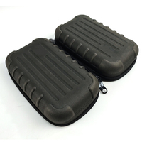 Étui étanche en EVA pour accessoires électriques, boîte de voyage portable en EVA pour batterie externe, étui numérique rigide en EVA gris pour câble USB