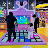 Machine interactive de jeu de mouvement au sol à grille LED pour scène, avec effets de lumière et de sol interactif, pour usage commercial