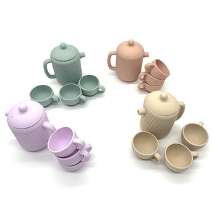 <span class=keywords><strong>Jouets</strong></span> <span class=keywords><strong>de</strong></span> <span class=keywords><strong>cuisine</strong></span> pour bébés non toxiques, ensemble <span class=keywords><strong>de</strong></span> jeu <span class=keywords><strong>de</strong></span> thé en silicone, tasses à café en silicone, <span class=keywords><strong>jouets</strong></span> pour enfants - Product Image 3