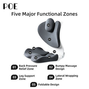 Cojín de Soporte Lumbar Plegable de Espuma Viscoelástica para Silla de Oficina, Soporte Ergonómico para Cintura y Cadera, Extraíble, Lavable y Personalizable - Product Image 4