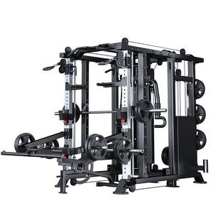 Machine Smith multifonctionnelle professionnelle et domestique, structure en acier, entraînement croisé, triceps, fessiers, pectoraux Em938e - Product Image 3