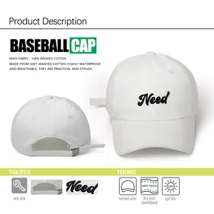 [Cotone riciclato] cappello produttore logo personalizzato ricamato a 6 pannelli Baseball Sport Golf papà cappelli con fibbia in metallo