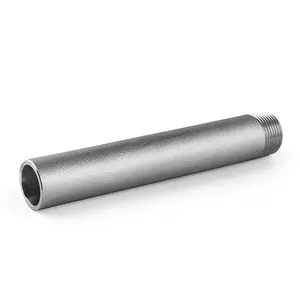 Stainless Steel 64 Bar NPT BSPT One Side Male Thread High Pressure grey Pipe Fitting moulding high quality